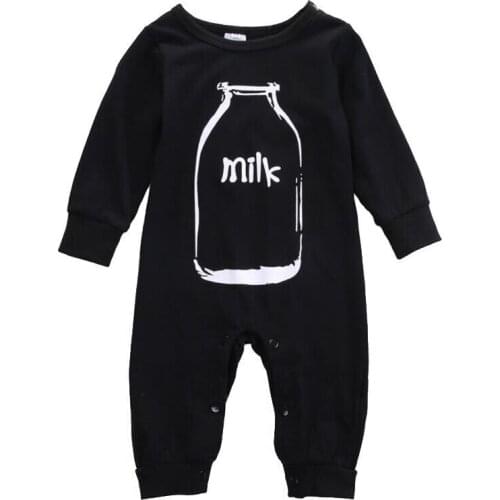 Free shipping Newborn Baby Boy Girl Cute Romper Jumpsuit Pajamas Long Sleeve Clothes Outfit