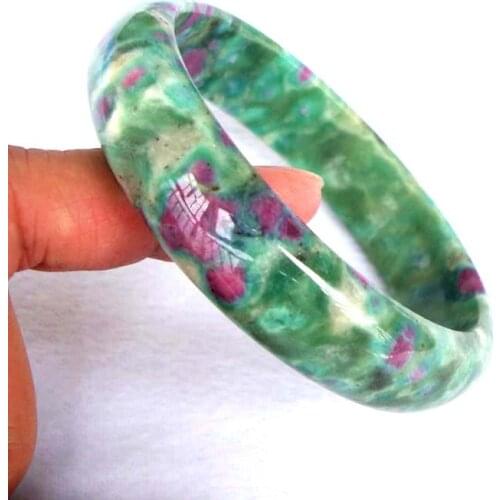 Free Shipping Natural Ruby Zoisite 15*7mm Round Bracelet Women Man Jewelry Accessories Weddings Parties Gift