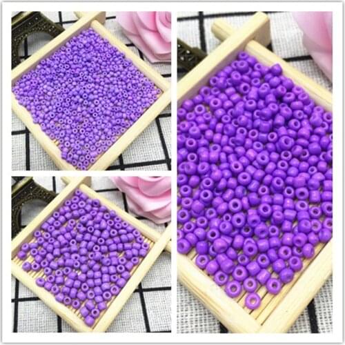 New DIY 2mm/3mm/4mm 1000/500/200pcs Czech Glass Seed Spacer Beads Jewelry Fitting Light Purple