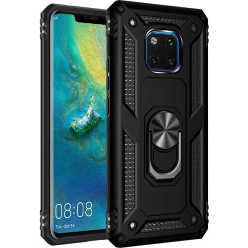 For Huawei Mate 20 P30 Pro Lite Y5 Y9 2019 Case,Military Grade 15ft. Drop Tested Protective Kickstand Magnetic Car Mount Case