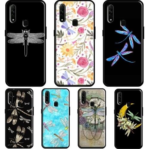 Dragonfly For OPPO Find X3 Pro A5 A9 A53 A31 2020 A1K A3S A5S A15 A52 A72 A83 A91 F5 Reno 2 Z Case