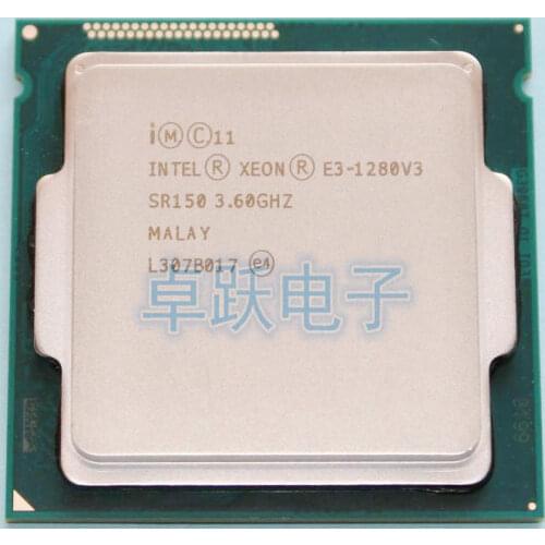 Free shipping Intel E3-1280 V3 E3 1280V3 E3-1280V3 3.6G LGA 1150 quad Core Desktop CPU Processor