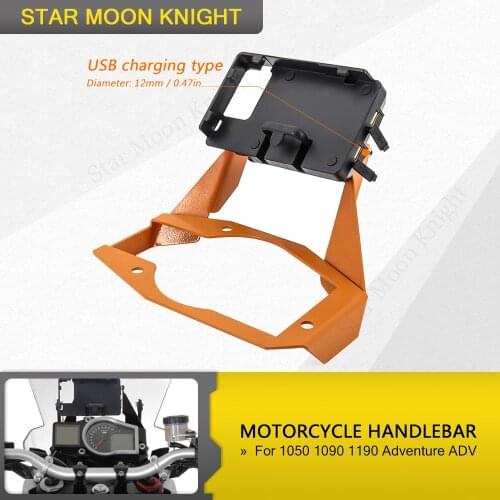 For 1050 1090 1190 Adventure ADV Motorcycle Bracket Mount Smartphone GPS Holder Navigation bracket phone clip