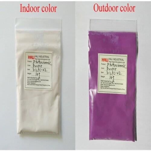 Photochromic pigment,solar active powder,pigment color transformed by sunlight,item:HLPC-02,color:purple,1lot=10g,free shipping