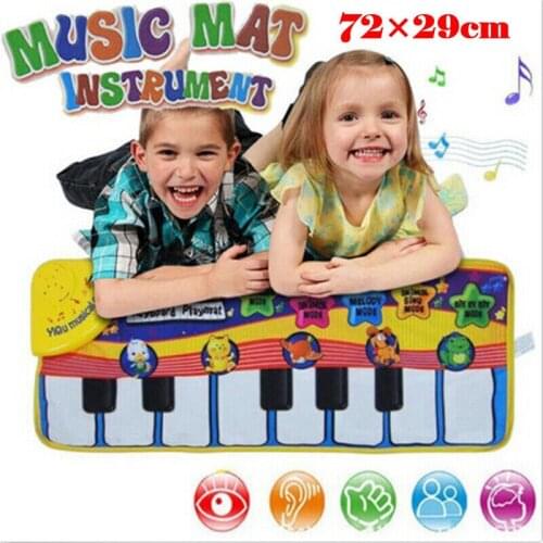 Baby Play Mat Kids Rug Educational Puzzle Carpet With Piano Keyboard And Cute Animal Playmat Baby Gym Crawling Activity Mat Toys
