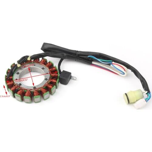Artudatech Magneto Generator Stator Coil For Yamaha Grizzly 350 400 450 660 Wolverine Rhino 35UH-81410-00 2P5-81410-00 Motor