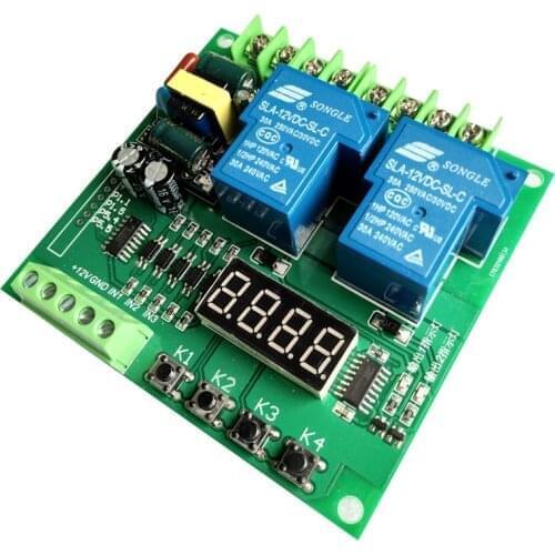 AC220V motor CW/CCW controller, two / dual / relay / delay / timing cycle module
