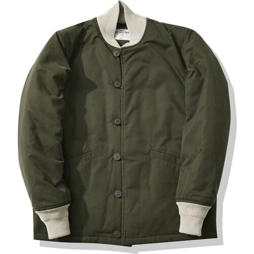 Mcikkny Men Winter Baseball Jackets Warm Cotton Outwear Coats For Male Thermal Top Clothing SIze S-XL