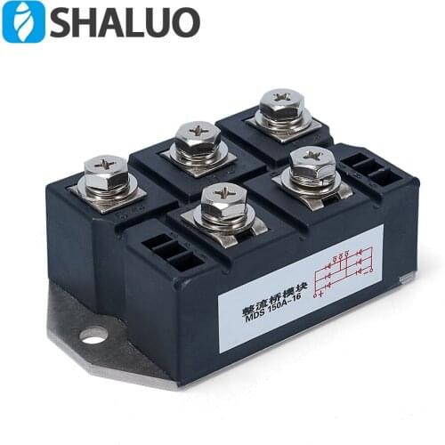 MDS150A three phase Diode Bridge Rectifier 150A Amp 1600V power Rectifier Module Metal Case Alternator Diode Bridge Control
