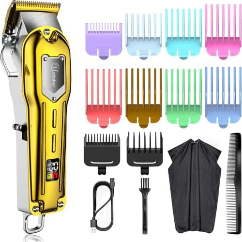 Hatteker Mens Hair Clippers Professional Cordless Hair Beard Trimmer Haircut Grooming Kit Rechargeable Hair trimmer