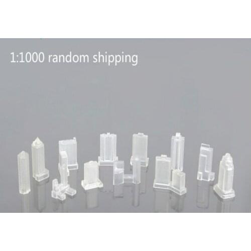 2018 New 10pcs/lot Model High Building 1/1000 Clear Scale Building For Train Layout Architectures And Kits Toys