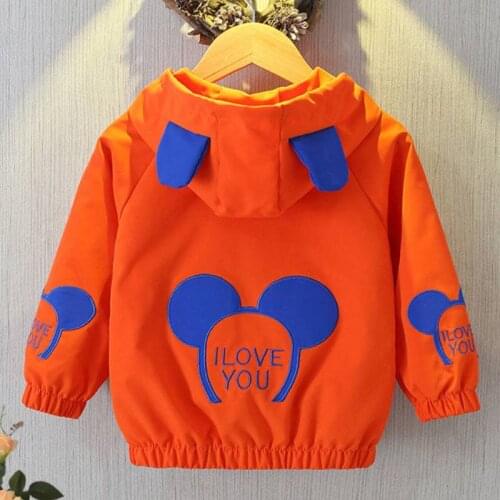 Autumn Childrens Jacket Jacket 2021 New Boys and Girls Cartoon Mickey Male Baby Casual Jacket Baby Clothing