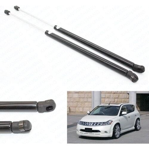 2 Car Front Hood Auto Gas Spring Struts Prop Lift Support Fits for Nissan Murano Sport Utility 2003-2005 2006 2007 14.76 inch