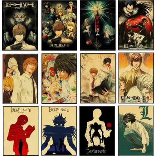 Modern classic retro anime canvas painting death note character posters and prints mural bar bedroom art wall decoration cuadros