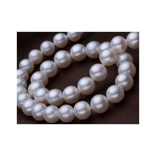 Stunning 17"11-12mm natural south sea genuine white pearl necklace Factory Wholesale price Women Gift word Jewelry