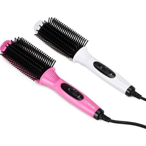 Professional Hair Tools Curling Iron Hair Straightener Brush Hair Waver Styling Tools Hair Curler Brush Electric Curling Comb