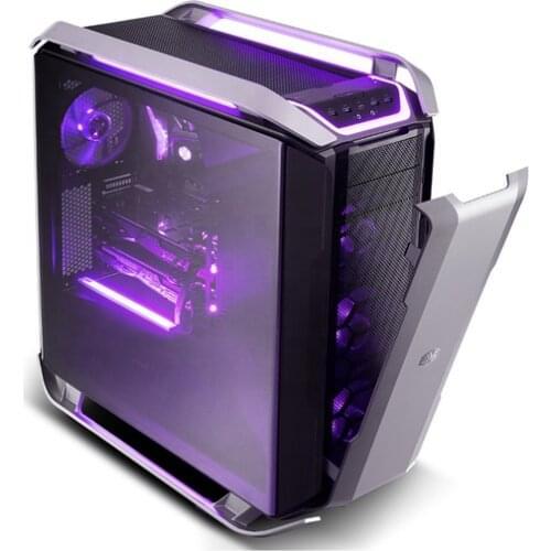 Professional Coolermaster Cosmos C700p front and side transparent gaming computer cases