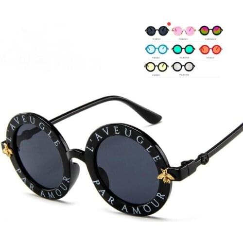 Luxury Child Kids Girls Sunglasses Round Frame Sunglasses High Quality Children Sunglasses for Boys Girls Baby Oculos