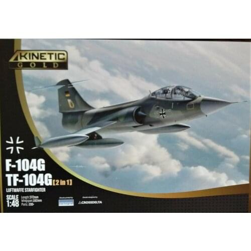 Kinetic K48089 1/48 Lockheed F-104G/TF-104 Starfighter Plastic Model kit