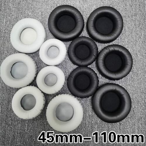 45mm-110mm Replacement Earpads High Quality Soft Foam Ear Pads Cushion Round Ear Cup for Sony/beats/ATH/AKG/sennheiser Headphone