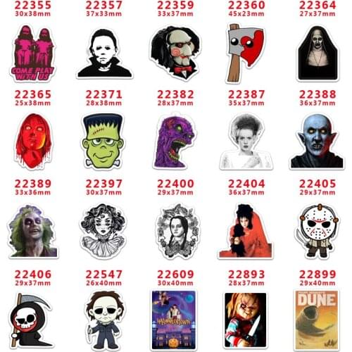 DIY Craft Supplies cartoon character flat back custom planar resins 30 pieces. Halloween resins PR22355