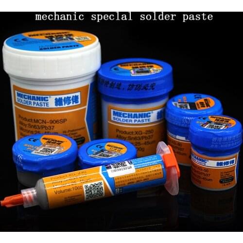 High quality Solder Paste Flux Original HK MECHANIC Soldering Paste XG-80 XG-50 XG-30 Solder Tin Sn63/Pb67 For soldering iron