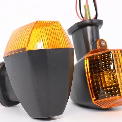 1Pair Motorcycle Front Rear Turn Signal Light Indicator Lamp For Kawasaki KLE250 KLE400 ZRX1200 KLE ZXR 250 400 Yellow Blinker