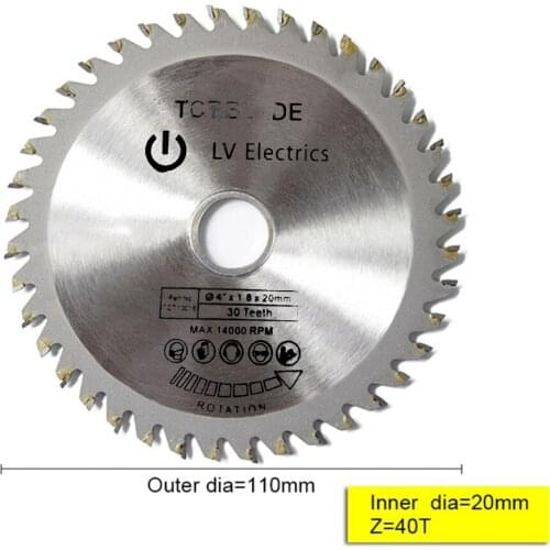 1pcs TCT Woodworking Circular Cutting Saw Blades 30/40Teech Hard Alloy Multipurpose Wheel Discs Wood Cutting Blade