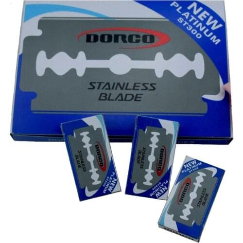 10 Pcs ST300 Stainless Steel Shaver Blades Men Double Edge Razor Sharp Thin Blade Face Care