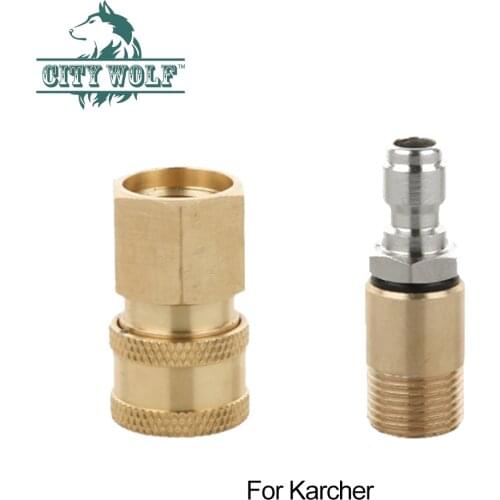 High Pressure Washer Adaptor For Karcher M18*1.5 G1/4 Quick Connector Car Washer Spare Part