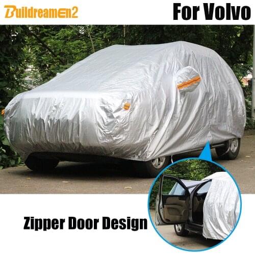 Buildreamen2 Full Car Cover Waterproof Sun Shade Rain Snow Dust Resistant Cover For Volvo S90 V70 S80 XC60 XC70 XC90 850 940 V60