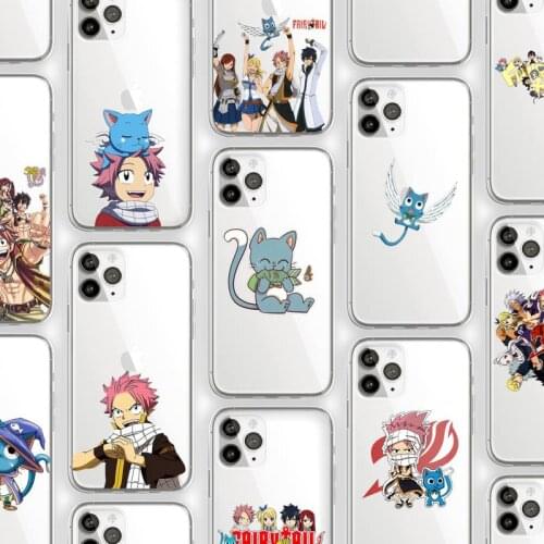 Fairy Tail anime manga luxury shell Phone Case Transparent soft For iphone 5 5s 5c se 6 6s 7 8 11 12 plus mini x xs xr pro max