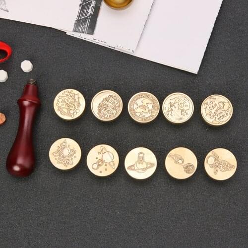 DIY Seal Stamp Retro Brass Sealing Wax Stamp for Scrapbooking Diary Photo Album DIY Mental Handmade Scrapbooking Photo