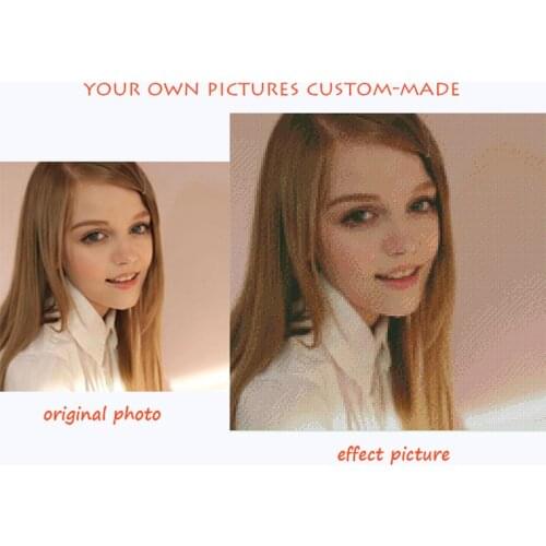 Photos Custom!!5D DIY Diamond Painting 100% Full Square Drill Cross Stitch Embroidery Rhinestones Personal Picture Photos Custom