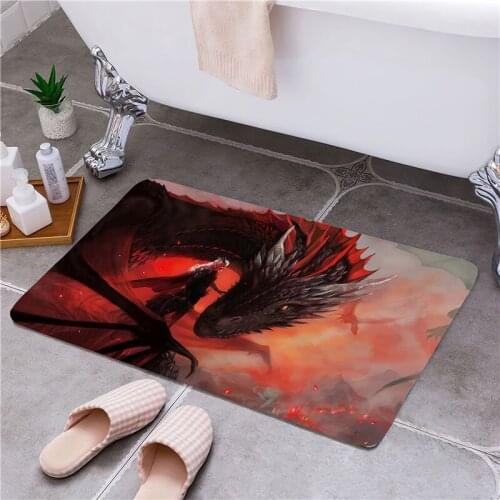 Dragon Entrance Door Floor Mat Door Mat Non-Slip Foot Pad Home Welcome Carpet For Hallway Bath Kitchen Doormat