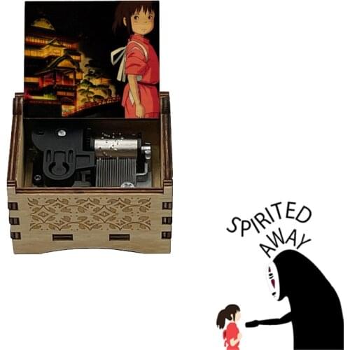 Mechanical Wooden Spirited Away music Always With Me Music Box Christmas Birthday new year kids students Gift Party Decoration
