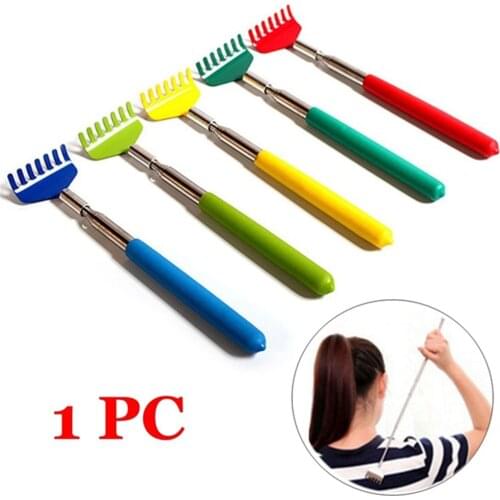 Metal Five-tooth Massage Tools Elderly Retractable Hand Grip Relieve itching TelescopicBack Scratcher Device Itch Scratching