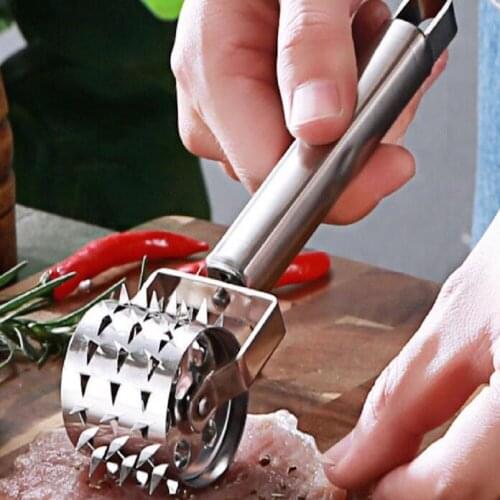 BalleenShiny Stainless Steel Meat Tenderizer Hammer Kitchen Practical Quick Meat Loosening Tool For Tendering Steak Beef Pork