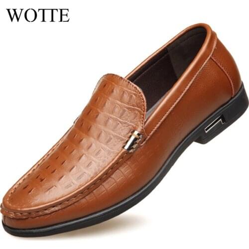 WOTTE Brand Men Shoes 2020 New Breathable Comfortable Men Loafers High Quality Mens Flats Men Casual Shoes Big Size 44