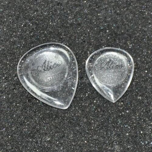 Lots of 100pcs Alice AP-J Heavy 3mm Clear Standard Heart Shape Picks for Guitar Bass