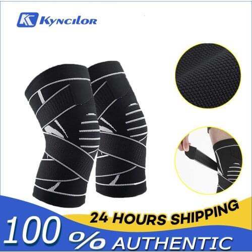 Kyncilor Knee Pads For Fitness Men Women Pressurized Elastic Kneecap Supports Running Basketball Volleyball Brace Protector