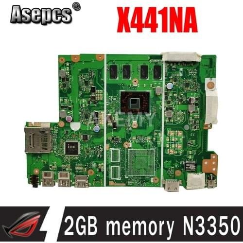 New X441NA X441NC REV2.1 motherboard For ASUS X441NA X441N CPU Laptop motherboard 2GB memory N3350