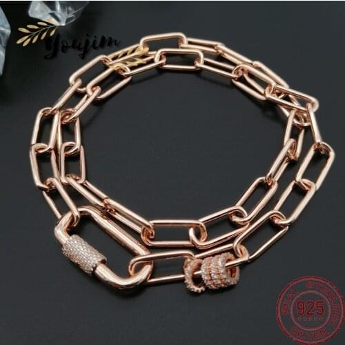 New Womens Zircon Necklace Shining Chain Link Luxury Fashion Monaco Exquisite Jewelry