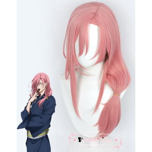 Anime SK∞ Cherry Blossom Cosplay Wig Long Straight Pigtail Pink Ponytail Heat Resistant SK8 the Infinity SK Eight