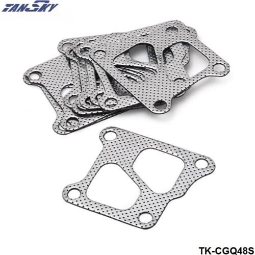 10PCS/LOT GASKET FOR MITSUBISH EVO 4 5 6 7 8 9 4G63 TD05 MANIFOLD TO TURBO GASKET TK-CGQ48S