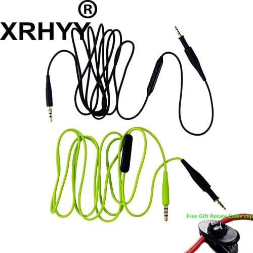 XRHYY Replacement Cable Audio Cord With Mic Volume Control For AKG K430 K450 K451 K452 Q460 K480 JBL J55 a J55i J88 a Headphones