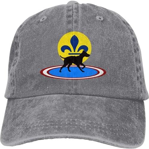 St Louis City Herding Dog Sports Denim Cap Adjustable Unisex Plain Baseball Cowboy Snapback Hat