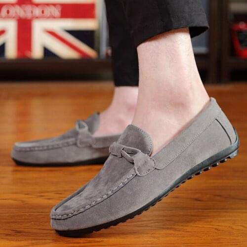 Shoes Men Dress Fashion Suede Mens Casual Flats Official Work Shoes Mens Loafers Comfortable Driving Shoes yui9