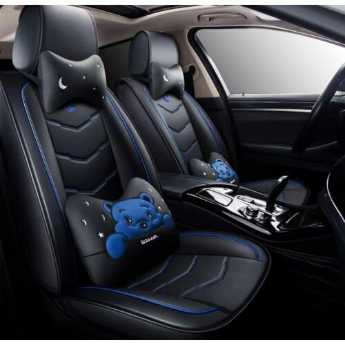 Kalaisike leather universal auto seat covers for Chery all models A1/ 3/5 E5 E3 Cowin Fulwin Riich QQ3 6 V5 Tiggo X1 auto stylin