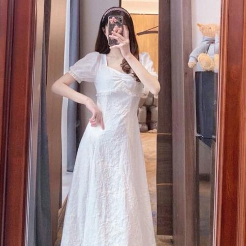 VOOCIEC Summer Dresses With Flounces